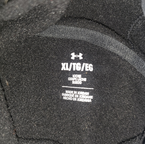 Ladies Under Armor UA BLACK XL LOOSE FIT HOODIE LIGHTWEIGHT FABRIC - Picture 3 of 3